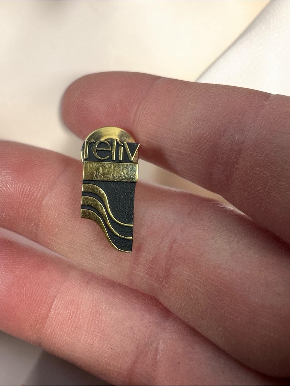 Vintage Reliv Lapel Pin 10K Hat Pin